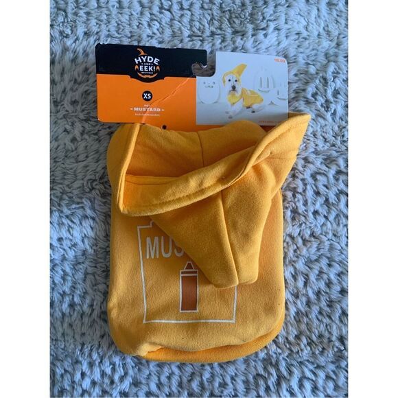 Halloween Mustard Bottle Dog Costume  XS - Picture 3 of 10